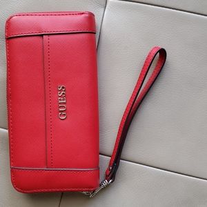 Guess womens wallet in beautiful red color